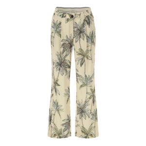 PBV2NCT-00 Flared Tropical Print Trousers
