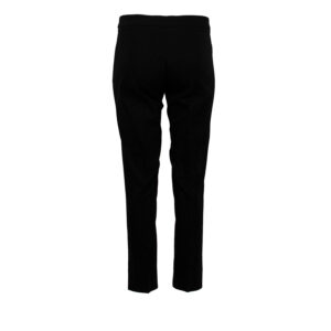 136020_BLK-01 Black Trousers With Asymmetric Leg Cut