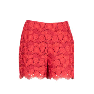 7141018202001-00 Nuraghe Embroidered Red Shorts