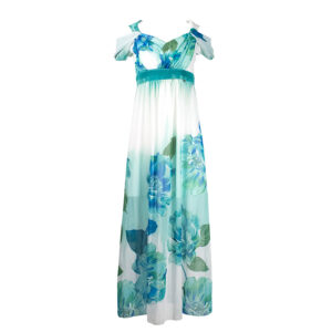 CFC0080907003-00 Blue And White Floral Dress
