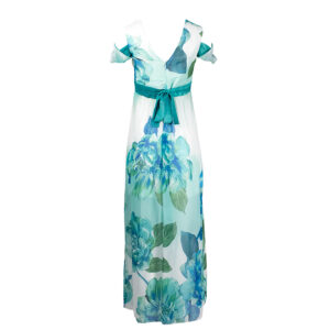 CFC0080907003-01 Blue And White Floral Dress