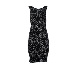 1516019-00 Black Fitted Mini Dress