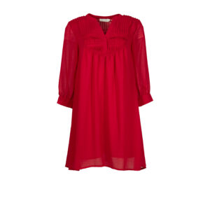 20222065-00 Loose-Fit Red Mini Dress
