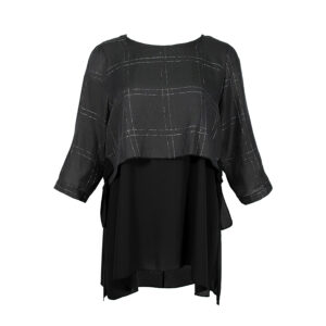 X20-295-00 Black Shirt With Top And Bows