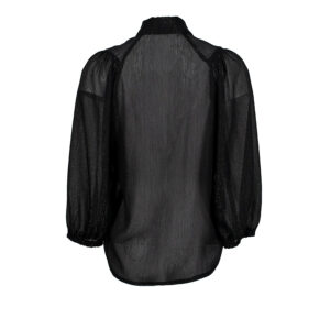 210020-01 Semi-Transparent Sparkly Black Shirt