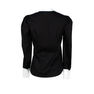 598005-01 Black Puffy Sleeved Shirt