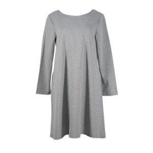X20-280-00 Loose-Fit Grey Midi Dress