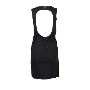 1152-0715_BLK-01 Black Backless Mini Dress