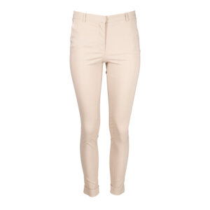 2172-0209-00 Beige Fitted Ankle Length Pants