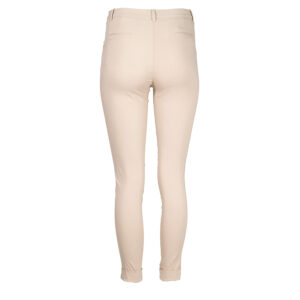 2172-0209-01 Beige Fitted Ankle Length Pants