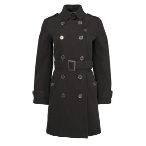 537043_BLK-00 Double-Breasted Short Black Coat