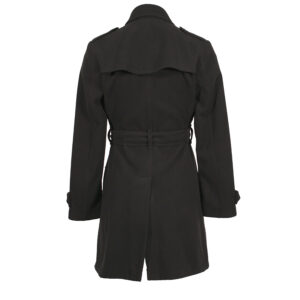 537043_BLK-01 Double-Breasted Short Black Coat