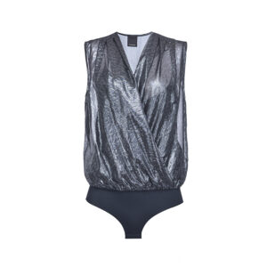 1G15DEY6DL-00 Ines 6 Spotted Laminated Bodysuit