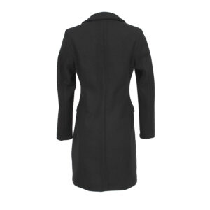 CFC0101088003-01 Single-Breasted Short Black Coat