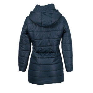 F786YAIAKAR018_BLU-01 Blue Quilted Coat With Hood
