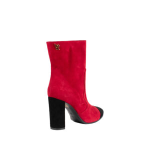 VR2789-02 Camoscio Red Ankle-High Boots