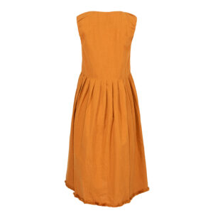 21123039-01 Orange Button-Down Dress