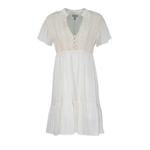 072.50.01.041_WHT-00 Boho Style Embroidered White Dress