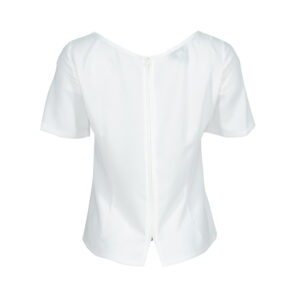 072.80.01.097-01 White Top With Back Zipper