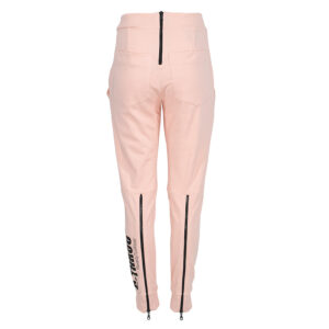 2103007_PNK-01F Pink Cotton Track Pants With Zippers