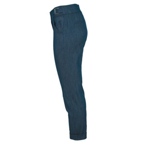 211-602-02 Ankle Length Fitted Blue Pants