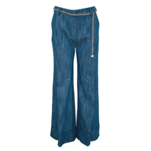 CFC0102325003-00 Flared Jeans With Chain Belt