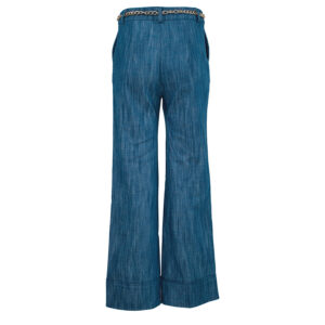 CFC0102325003-01 Flared Jeans With Chain Belt