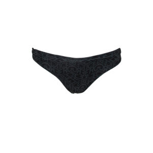 ICE1WBT13-00 Black Bikini Slip With Grey Logo