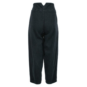 P585R016-01 Black High-Waist Baggy Jeans
