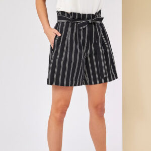 072.22.01.001-mdl Striped Shorts With Belt