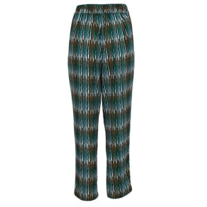 542082_GRN-01 Green Patterned Loose Pants