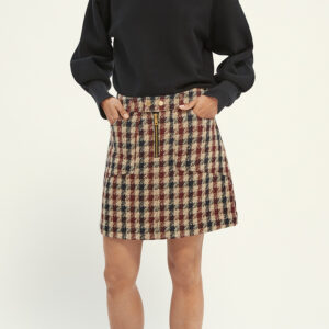 162540_0601-mdl Tweed Mini Skirt