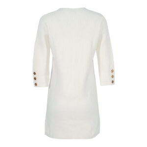AM42S16E2_360-01 White Boxy Knit Dress
