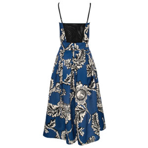 CFC0104920003-01 Blue Top And Skirt Dress Set Rinascimento