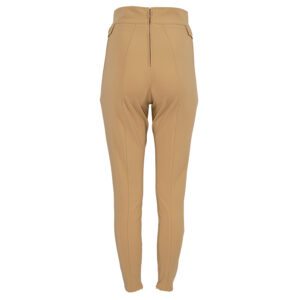 PA37816E2_470-01 Brown Stretch Trousers With Horsebits