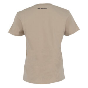 216W1730_120-01 Mini Ikonik Choupette Rhinestone Brown T-Shirt Karl Lagerfeld