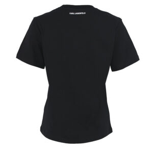 220W1780_999-01 Karlimal Logo Unisex Black T-Shirt Karl Lagerfeld