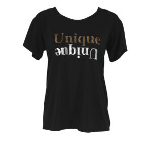 074.10.01.052_BLK-00 Μαύρο T-Shirt "Unique" Forel