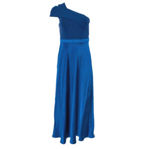 259733_BLU-00 Ivena Μπλε Φόρεμα Με Ασύμμετρο Μπούστο Ted Baker