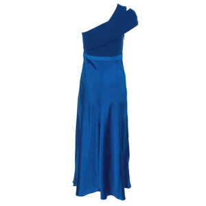 259733_BLU-01 Ivena Μπλε Φόρεμα Με Ασύμμετρο Μπούστο Ted Baker