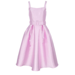 KF22579-00 Ροζ Γυαλιστερό Φόρεμα Manolo
