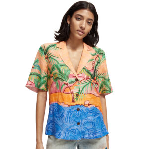 165858_0579-mdl Χαβανέζικο Λινό Πουκάμισο Scotch and Soda