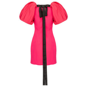 1N13HR4575_R51-01 Nespola Ροζ Φόρεμα Με Φουσκωτά Μανίκια Pinko