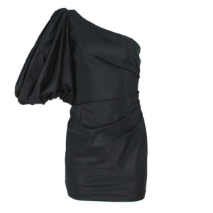 1N13JR8173_Z99-00 Cedro Μαυρό Φόρεμα Με Φουσκωτό Μανίκι Pinko