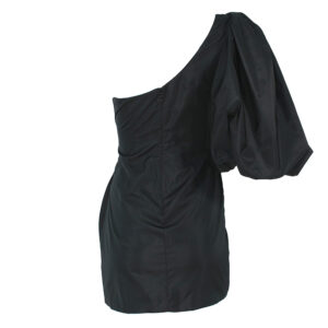 1N13JR8173_Z99-01 Cedro Μαυρό Φόρεμα Με Φουσκωτό Μανίκι Pinko