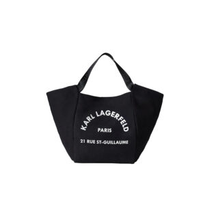 221W3018_999-00 Rue St-Guillaume Μαύρη Πάνινη Τσάντα Karl Lagerfeld