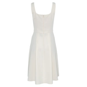 AB08922E2_193-01 Λευκό Midi Φόρεμα Με Λουκέτα Elisabetta Franchi