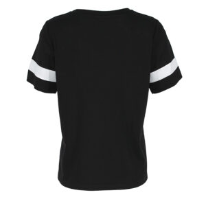 K22-310_BLK-01 Μαύρη Μπλούζα Με Άσπρα Σχέδια Didone