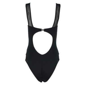 KL22WOP04-01 K/Beachwear Μαύρο Ολόσωμο Μαγιό Με Διαφάνειες Karl Lagerfeld