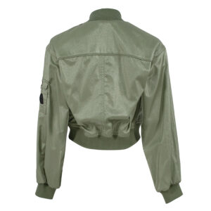 261738_KHK-01 Bronlei Κοντό Χακί Μπουφάν Bomber Ted Baker